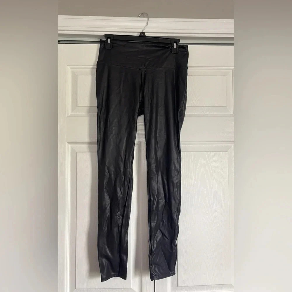 Faux Leather Leggings - Medium